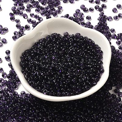 Transparent Colours Glass Seed Beads SEED-P006-02A-12-1