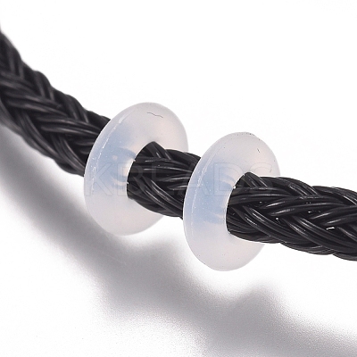 Braided 304 Stainless Steel Wire European Style Bracelets Making AJEW-D047-02A-01CG-1