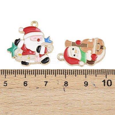 Christmas Alloy Enamel Pendants ENAM-G234-01H-1