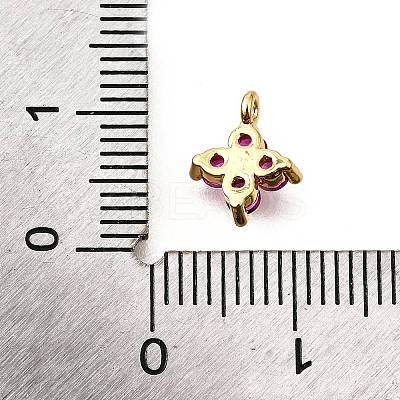 Brass Micro Pave Cubic Zirconia Pendants X-KK-D356-07E-G-1