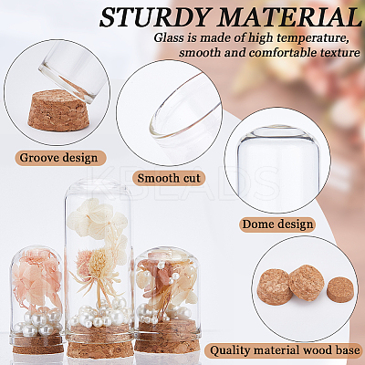 22Pcs 7 Styles Glass Dome Cover AJEW-CP0005-91-1