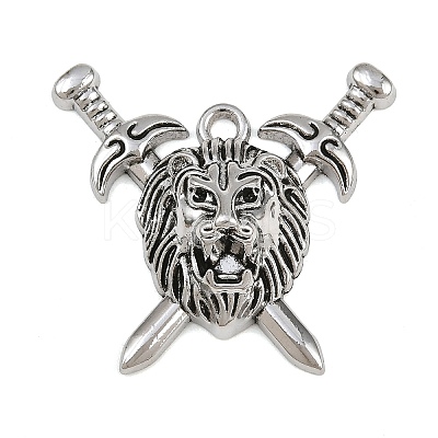 Tibetan Style Alloy Pendants AL-CBA2376-01AS-1