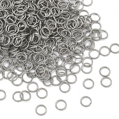Tarnish Resistant 304 Stainless Steel Open Jump Rings STAS-M008-04A-1