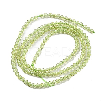 Natural Peridot Beads Strands X-G-B107-A06-01A-1