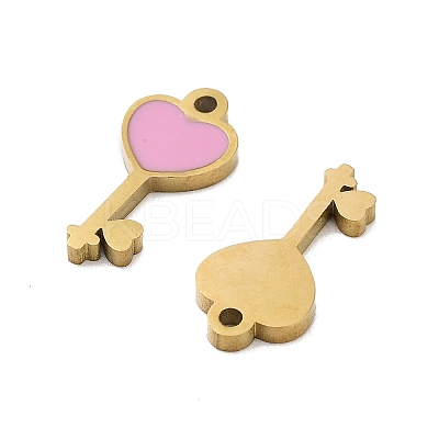 Ion Plating(IP) 316 Stainless Steel Enamel Charms STAS-U014-63G-01-1