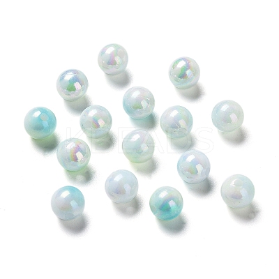 Two Tone Opaque Acrylic Beads LS-SACR-P024-01A-W08-1