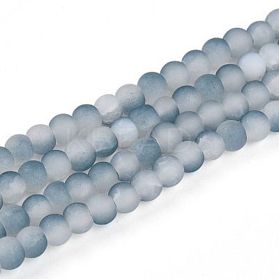 Crackle Glass Beads Strands GLAA-N009-4mm-06-1