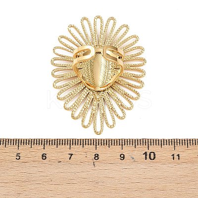 Adjustable 304 Stainless Steel Cuff Open Rings for Women RJEW-B155-03G-1