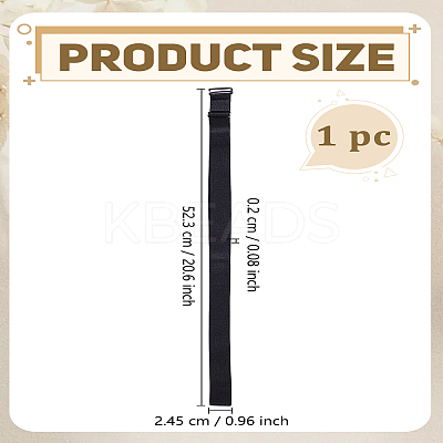 1Pc Elastic Stretch Chain Belt with Alloy Knot Buckle AJEW-LP0007-47B-1