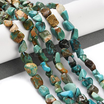 Natural Hubei Turquoise Beads Strands G-P497-01C-51-1
