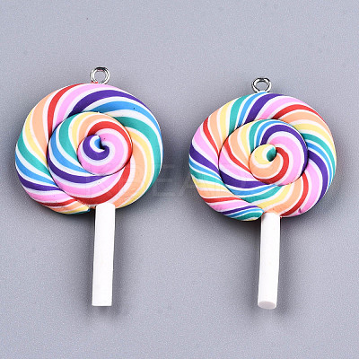 Handmade Polymer Clay Charms CLAY-T016-80B-1