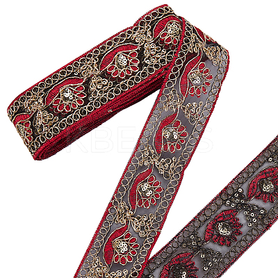 Embroidery Polyester Ribbons SRIB-WH20020-046B-1