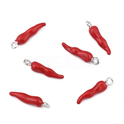 Brass Enamel Pendants LS-PALLOY-H003-1-1