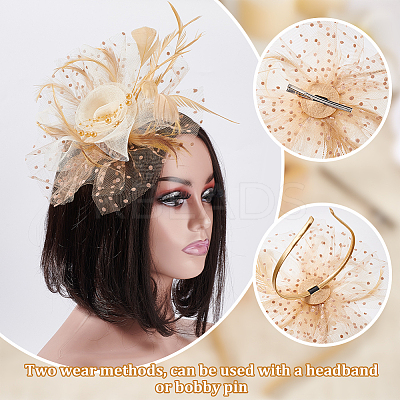Mesh Veil Hair Bands MRMJ-WH0099-01-1