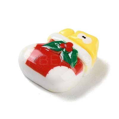 Christmas Theme Opaque Resin Decoden Cabochons RESI-F053-C06-1