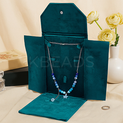 Velvet Jewelry Storage Bags with Flip Lid AJEW-WH0609-435B-1
