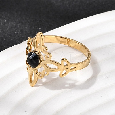 304 Stainless Steel Finger Rings RJEW-H265-01G-1