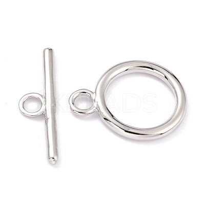 Rack Plating Brass Toggle Clasps KK-B036-12P-1