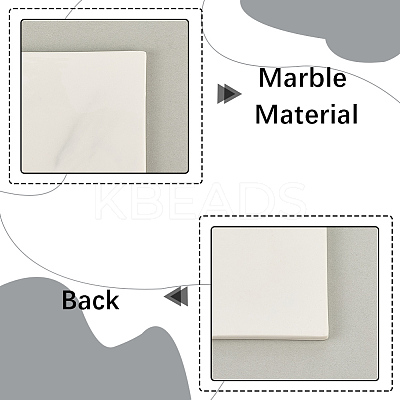Marble Pattern Porcelain Wax Seal Mats AJEW-WH20007-82A-02-1