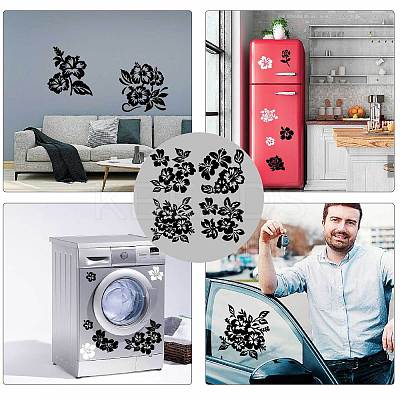 4Pcs 4 Styles PET Waterproof Self-adhesive Car Stickers DIY-WH0308-225A-090-1