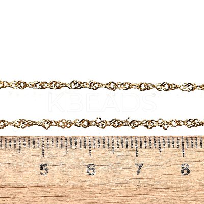 304 Stainless Steel Chain Necklaces MAK-N016-15G-1