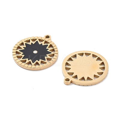 Ion Plating(IP) 304 Stainless Steel Pendants STAS-P339-08G-02-1