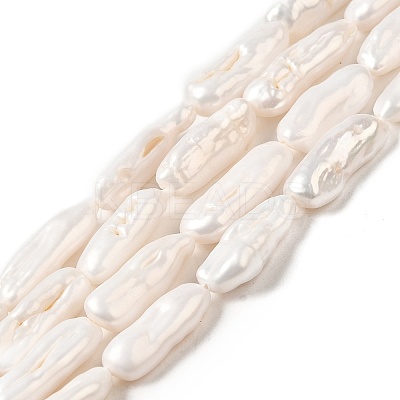 Natural Baroque Pearl Keshi Pearl Beads Strands PEAR-E016-024-1