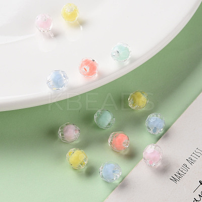 Transparent Acrylic Beads TACR-S152-17A-1