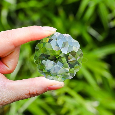 Flower Faceted K9 Glass Suncatchers PW-WG401CC-01-1