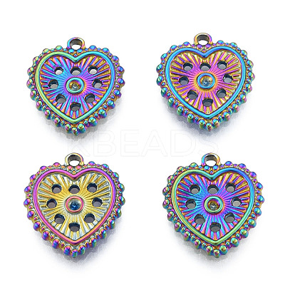 304 Stainless Steel Pendant Rhinestone Settings STAS-N098-209M-1