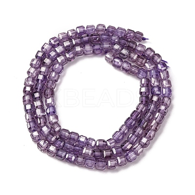 Cubic Zirconia Bead Strands ZIRC-P109-01B-03-1