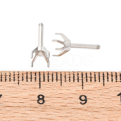 304 Stainless Steel Stud Earring Findings STAS-B091-02B-05P-1