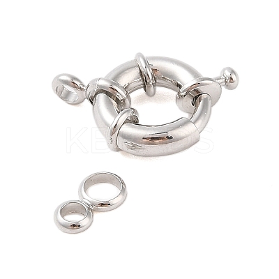 Rack Plating Brass Spring Ring Clasps KK-S384-23P-01-1