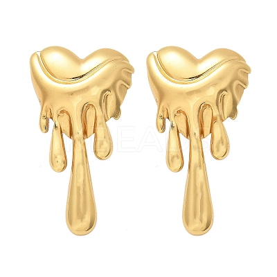 304 Stainless Steel Stud Earrings for Women EJEW-U047-01G-1