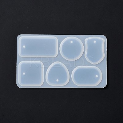 DIY Shield & Geometric Shape Pendant Silicone Molds DIY-G067-06A-1