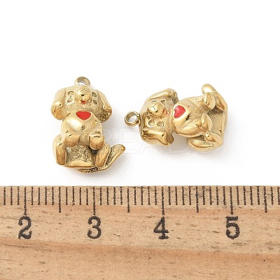 304 Stainless Steel Enamel Pendants STAS-Z122-20G-1