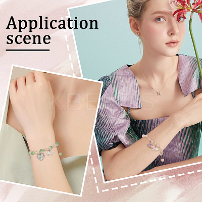 DIY Glass Flower Bracelets Making Kits DIY-SC0027-62-1