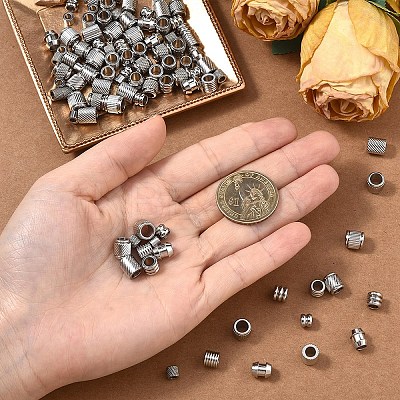 100Pcs 10 Styles Stainless Steel Beads STAS-YW0002-84-1