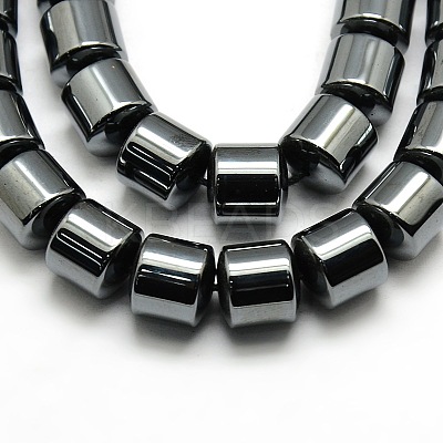 Grade AA Non-magnetic Synthetic Hematite Column Beads Strands G-F161-06E-1