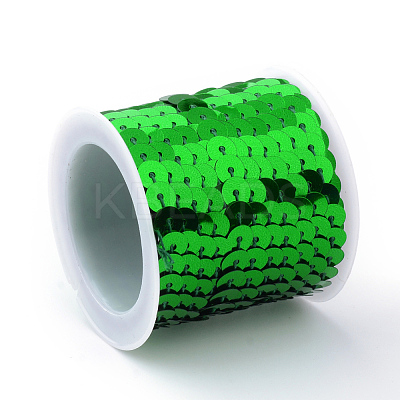 Eco-Friendly Plastic Paillette Beads PVC-Q092-6mm-4-1