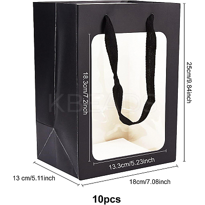 Kraft Paper Bags with Handle AJEW-BC0001-55A-A-1