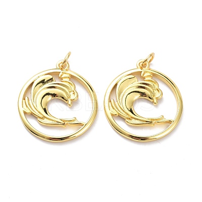Brass Pendants KK-L188-30G-1