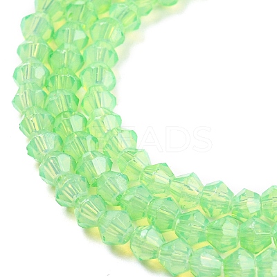 Baking Paint Transparent Glass Beads Strands DGLA-F029-J2mm-01-1