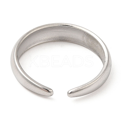 Non-Tarnish 304 Stainless Steel Open Cuff Rings RJEW-K245-78P-1