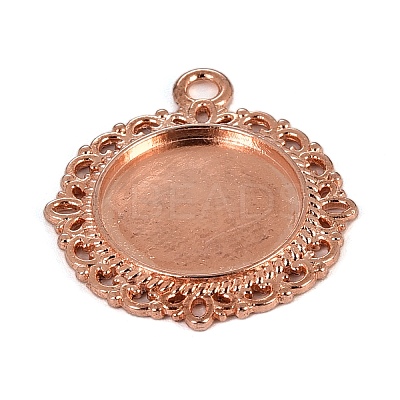 Zinc Alloy Pendant Settings for Cabochon & Rhinestone LS-KHDZ-PALLOY-A15290-RG-1