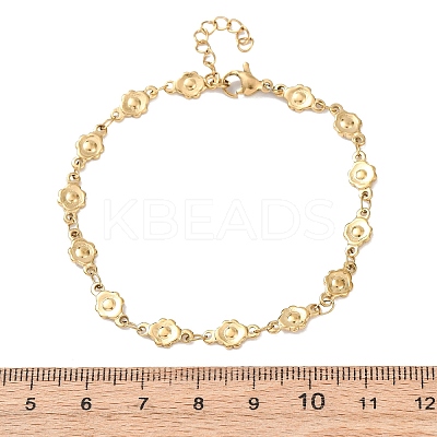 304 Stainless Steel Chain Bracelets BJEW-P376-04G-1
