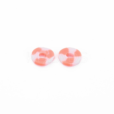 Handmade Two Tone Polymer Clay Beads CLAY-N008-B010C-1