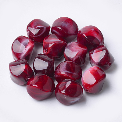 Acrylic Beads OACR-T007-08E-1