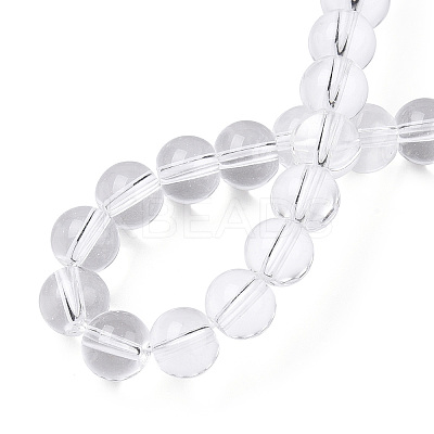 Transparent Glass Beads Strands GLAA-T032-T6mm-13-1