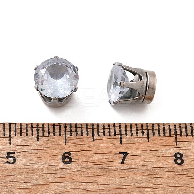 Cubic Zirconia Clip-on Earrings EJEW-L100-01P-07-01-1